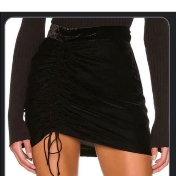 Free People Velour Mini Skirt - color: Rust, Size 10 runs small - Picture 1 of 3